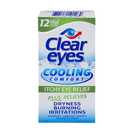 Clear Eyes Cooling Comfort-Itchy Eye Relief, 0.5 Fluid Ounce