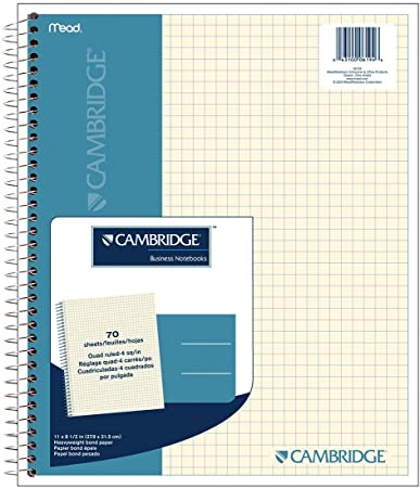Cambridge Quad Wirebound Notebook 70ct (06194)