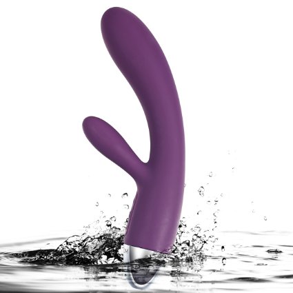 SVAKOM Alice 100% Waterproof Intelligent Rechargeable G-spot Rabbit Vibrator (Violet) .