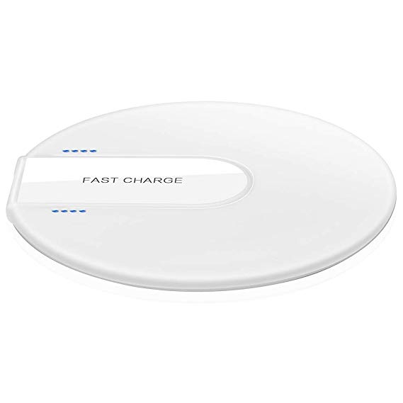 HOISAN Fast Wireless Charger Wireless Charging Pad Quick Charging Station Compatible with iPhone Xs/XS MAX/XR/X / 8 / 8Plus Samsung Galaxy Note 9 / S9/ S8 / S8 Plus /S7 /S7 Edge / S6/ Note 8 and