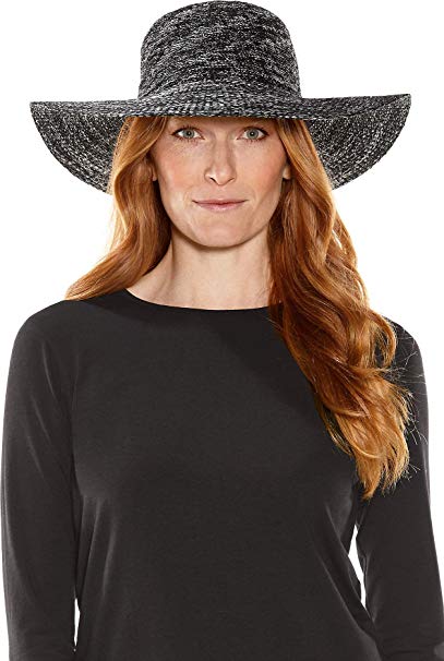 Coolibar UPF 50  Women's Perla Packable Wide Brim Hat - Sun Protective