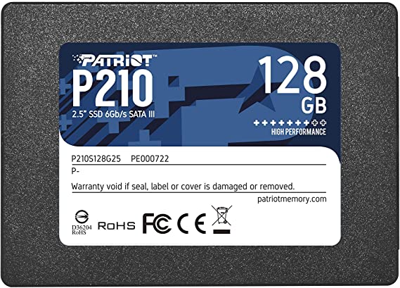 Patriot P210 SATA 3 128GB SSD 2.5 Inch