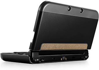 TNP Case Compatible with [ NEW Nintendo 3DS XL LL 2015 ], Black - Plastic   Aluminum Full Body Protective Snap-on Hard Shell Skin Case Cover New Modified Hinge-less Design