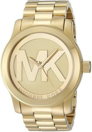 Michael Kors Women's MK5473 Runway Gold-Tone Stainless Steel Watch