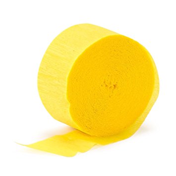 Buttercup Yellow (Yellow) Streamer (1 roll)