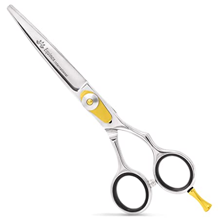 Equinox Professional Razor Edge Hair Cutting Scissors/Shears - (6.5") Finger Inserts and Adjustment Tension Screw, 100% Stainless Steel, Great For Salons, Barber-Shops, and Hair Enthusiasts