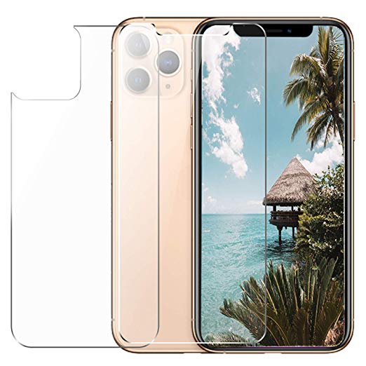 Conleke Front Back Screen Protector for iPhone 11 Pro, Rear Tempered Glass [3D Touch] Temper Glass Film Anti-Fingerprint/Scratch for iPhone11 Pro(Front&Back,5.8inch,2019)