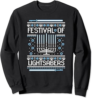 Star Wars Hannukah Festival Of Lightsabers Sweatshirt