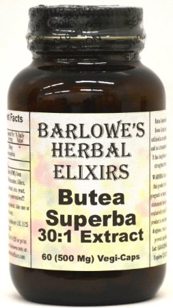 Butea Superba Extract 301 - 60 500mg VegiCaps - Stearate Free Bottled in Glass