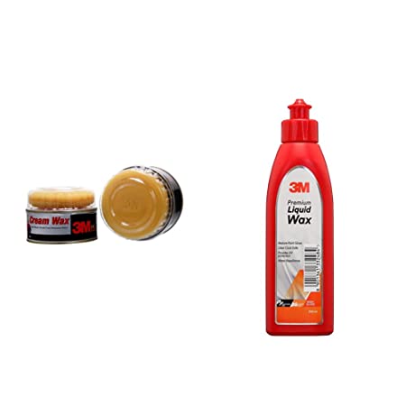 3M IA260166334 Auto Specialty Cream Wax (220 g) with IA260166326 Auto Specialty Liquid Wax (200ml) Combo