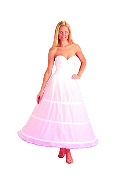 3 Bone Hoop Skirt Bridal Wedding Gown Slip (CH130DS)