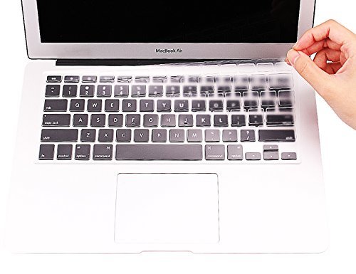 Cooskin Keyboard Cover Skin for Macbook Pro 13 15 17 Inch & Air 13 inch Apple Keyboard Protector Ultra Thin Clear Soft Protect (Universal)