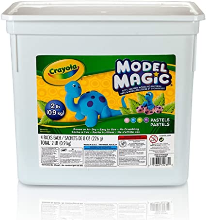 Crayola-23-2235 Model Magic, Pastel Colors, Modeling Clay Alternative, 2 lb. Bucket