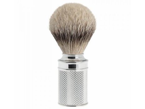 Muhle Shaving Brush, Silvertip Badger Hair, Chrome Metal Handle