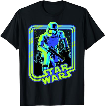 Star Wars Stormtrooper Glow Neon Disney  T-Shirt