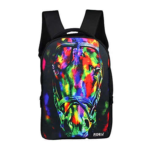 FOR U DESIGNS 18 Inch Galaxy Print Casual School Backpack Outdoor Travel Bag