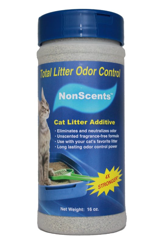 NEW Concentrated Nonscents Odor Control Cat Litter Additive-Litter Odor Eliminator-Cat Litter Deodorizer-Cat Litter Odor Control-Cat Litter Odor Neutralizer-Cat UrineFeces Smell Remover-NO PERFUME-Great For Garbage Can Too