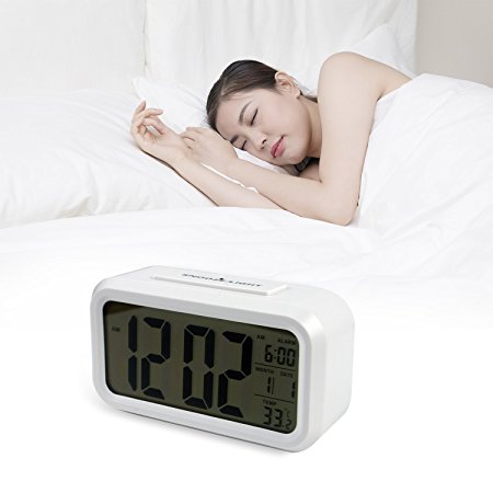 ULT-unite Morning Clock,low Light Sensor Technology, light on Backlight When Detect Low light, soft light that won't disturb the sleep, progressively louder wakey alarm wake you up softly