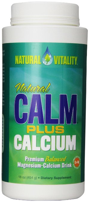 Natural Vitality Natural Calm Plus Calcium Diet Supplement, 16 Ounce