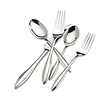 Lenox Sculpt 65-Piece 18/10 Stainless Flatware Set