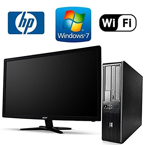 HP DC7900 SFF Desktop - Intel Core 2 Duo 3.0GHz - NEW 1TB HDD - 8GB RAM - Windows 7 Pro 64-bit - WiFi - Dvd-Rom - NEW 24-Inch LCD Monitor (Prepared by ReCircuit)