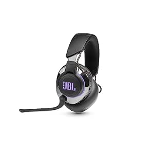 JBL Quantum 810 Wireless Over Ear Gaming Headset with Mic, ANC, 50mm Neodymium Drivers, 43H Playtime, Low Latency, Dual Surround Sound, Boom Mic, 2.4GHz Wireless Dongle, Discord-certified Dial (Black)