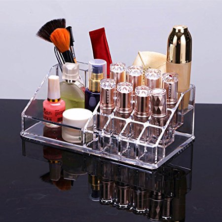 KES SCO600 Acrylic Cosmetics Organizer Storage Lipstick Liner Brush Holder