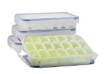 Komax Ice Cube Tray with No-spill Cover Set of 4