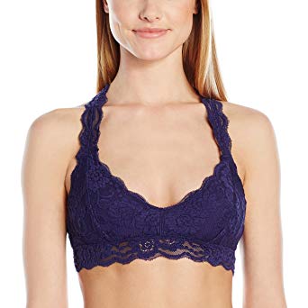 Mae Women's Racerback Lace Plunge Bralette (for A-C cups)