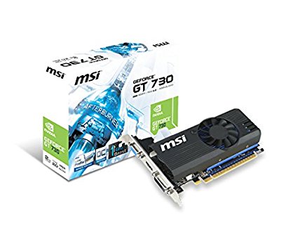 MSI N730K-2GD5LP/OC GeForce GT 730 2GB GDDR5 VGA/DVI/HDMI Low Profile PCI-Express Video Card