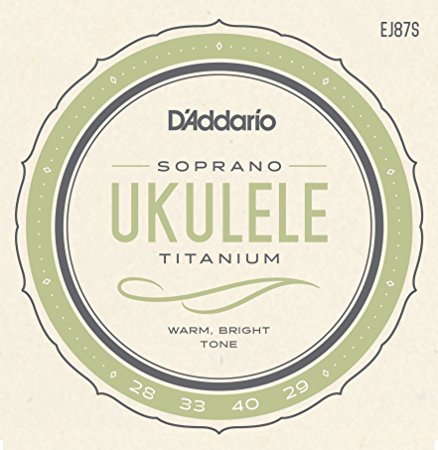 D'Addario EJ87S Titanium Ukulele Strings, Soprano