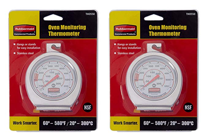 Rubbermaid Commercial Products Stainless Steel Oven Monitoring Thermometer