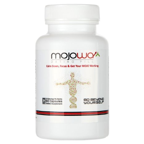 Mojowa Natural Calm Energy Pills for Productive People. With Properties of Anxiety Relief Supplement and Antidepressants, Depression Pills. Great for Work and Social Busy Life