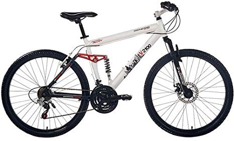 Genesis V2100 26" Dual-suspension Men's Mountain Bike, White 12692