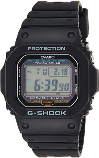 Casio Men's G5600E-1 G-Shock Grey Digital Dial Shock Resistant Watch