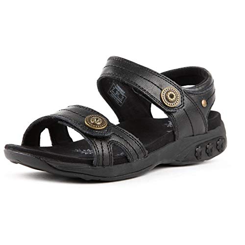 Therafit Shoe Women's Grace Leather Adjustable Walking Sandal