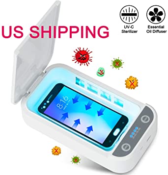 Cell Phone Sanitizer, UV Sanitizer Cellphone Multi-Function Cleaner Portable for iPhone Android Devices Makeup Tools Jewelry Watches Toothbrush