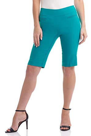 Rekucci Women's Ease in to Comfort Fit Pull-On Modern City Shorts