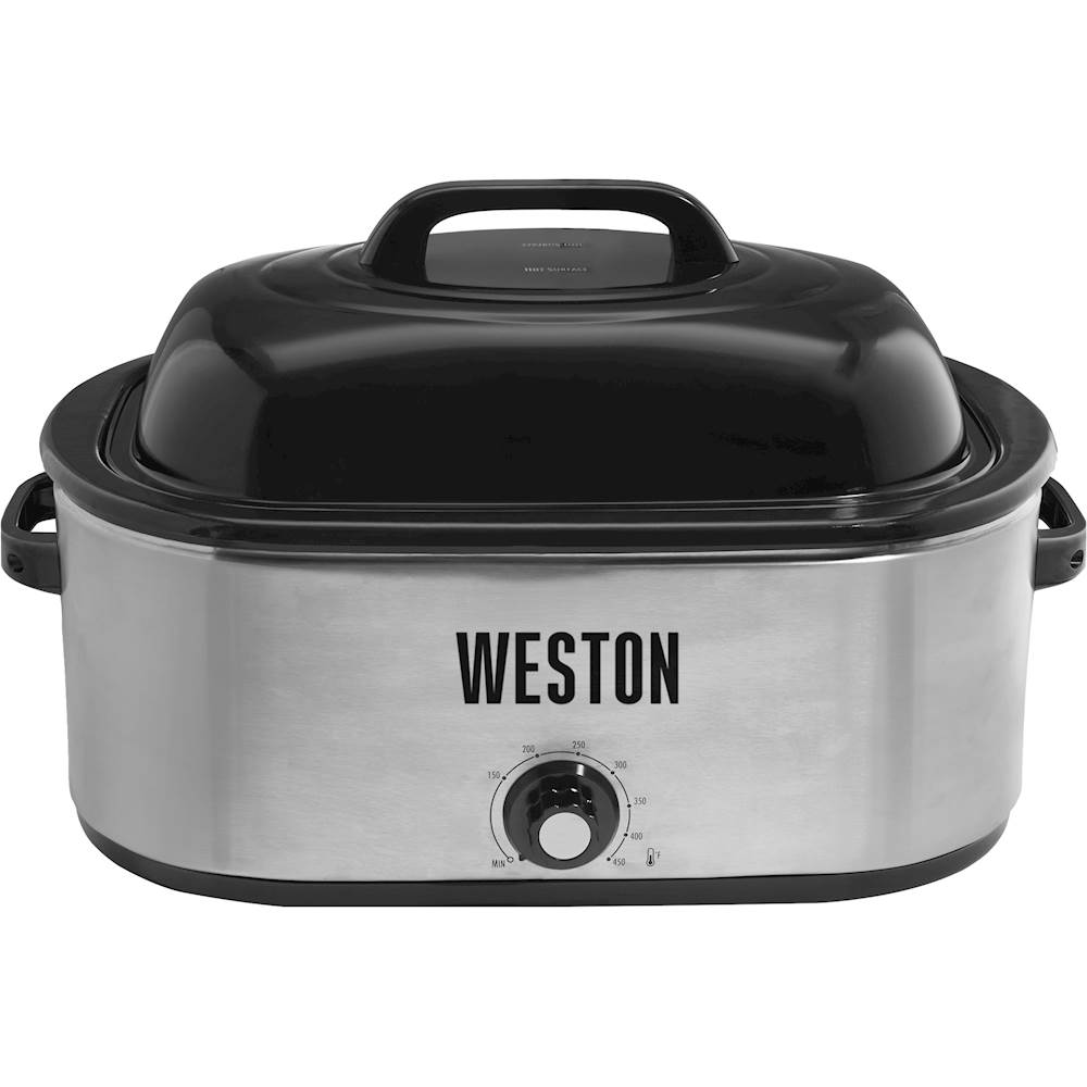 Weston - 22-Quart Electric Roaster Oven - Silver