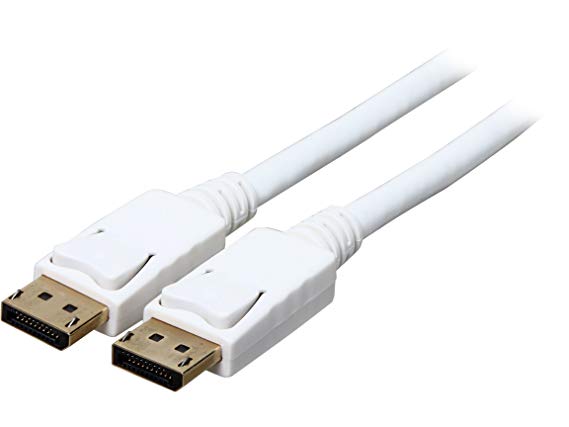 Rosewill 3-Feet 28AWG High Bit-Rate 2 DisplayPort Cable M-M, White (RCDC-14001)