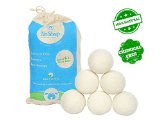 Wool Dryer Balls - Nu Sheep - Natural Fabric Softener Laundry Suppply - Set of 6 XL - A Perfect Baby Gift Sets - Eco-friendly