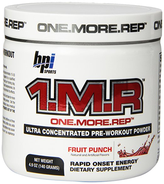 BPI Sports 1.M.R Ultra Concentrated Pre-Workout Powder, Fruit Punch, 4.9-Ounce