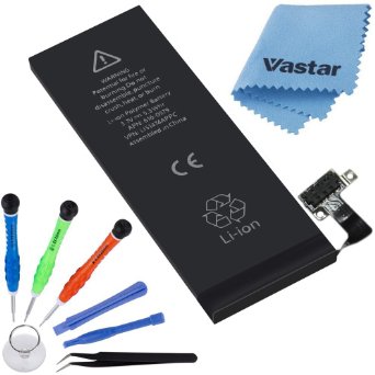 Replacement Battery for iPhone 4S by Vastar® - Most Complete Tools Kit with 3.7V 1400 mAh Li-ion Battery, Instructions and Repair Tools for iPhone 4S Model - 18-month Warranty