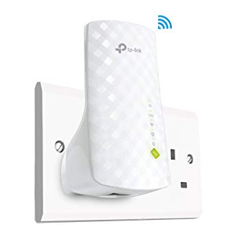 TP-LINK RE220 AC750 Universal Dual Band Range Extender, Broadband/Wi-Fi Extender, Wi-Fi Booster/Hotspot with Ethernet Port, Plug and Play, Smart Signal Indicator, UK Plug