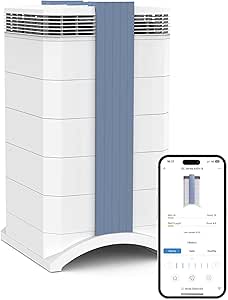 IQAir GC MultiGas XE Air Purifier – Smart MultiGas Filtration for Rooms up to 1125 sq ft - Chemicals, Odors, VOCs, and Particles, Swiss Made, WiFi Enabled