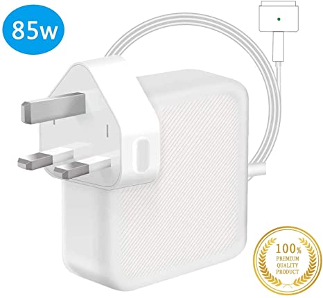 Compatible With Macbook pro Charger, Replacement 85W Magsafe 2 T Shape Connector Power Adapter for Mac Book 13'', 15'' and 17'' - Mid 2012- Mid 2015 Models Works With 45W&60W&85W Charger