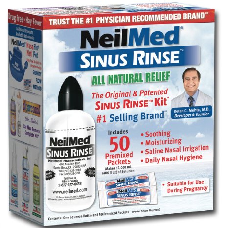 Neilmed Sinus Rinse Allergy And Sinus Regular Premixed Sachets - 50 Ea
