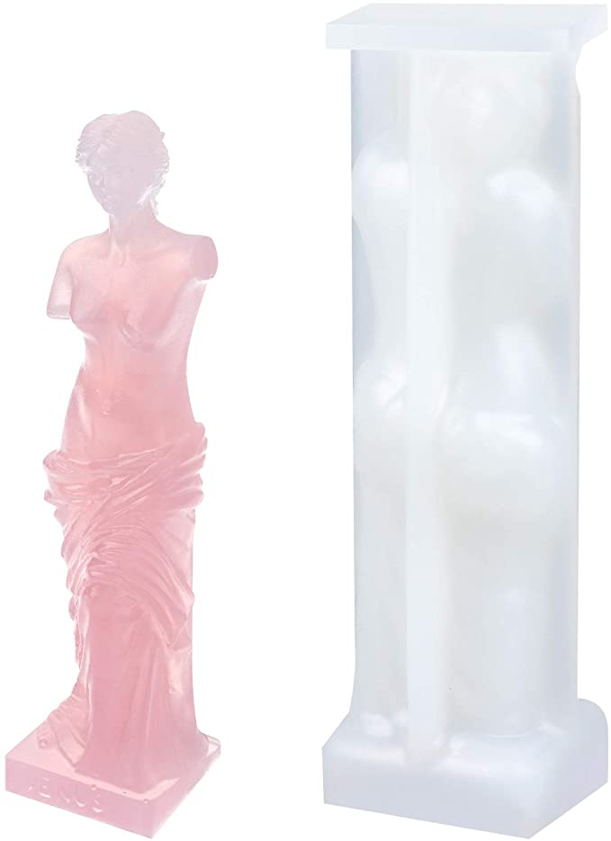 3D Silicone Mold for Resin, Venus De Milo Greek Roman Mythology Goddess Aromatherapy Candle Mold, Plaster Mold Cake Decorating Tools