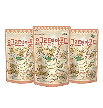 Gilim Tom's Farm Korean Seasoned Almonds Yogurt/Yakult Flavor (210g) x 3 Pack