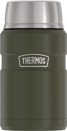 THERMOS Stainless King Vacuum-Insulated Food Jar, 24 Ounce, Army Green